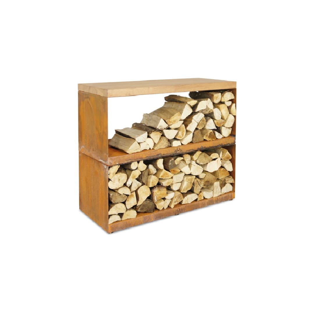 OFYR WOOD STORAGE CORTEN DRESSOIR