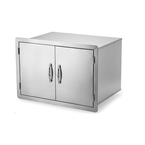 2 דלתות מנירוסטה 304 + תא אחסון - ADD30+DSH30