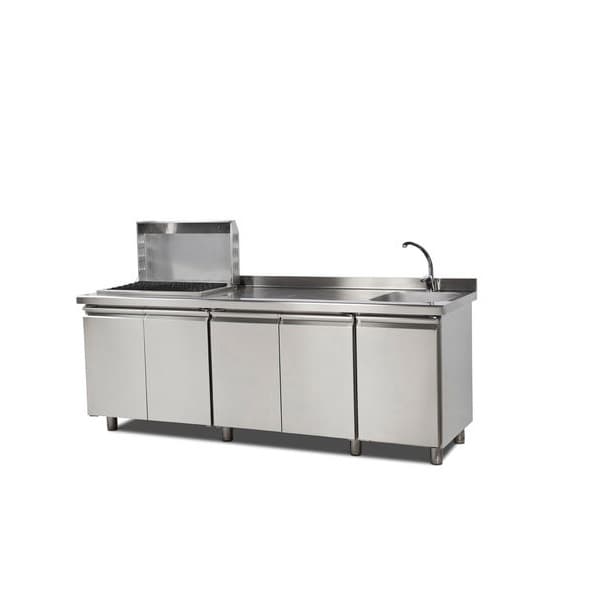 מטבח גינה נירוסטה 230 ס"מ - GINOX